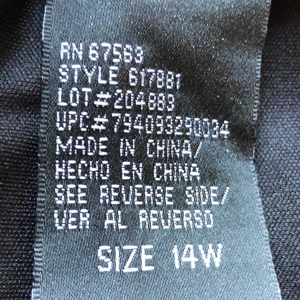 S.L. Fashions Midi Dress tiered ruffle sleeveless leopard print gold/black 14W - Picture 6 of 6